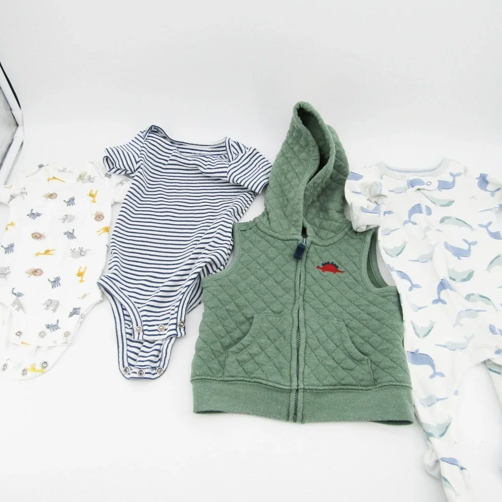 Lot of Baby Boy Clothes 0-12 Months Boys Jacket  38 pc Carters Gap Cloud Island